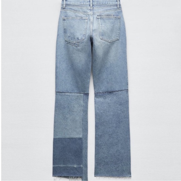 Zara jeans patchwork size 6 brand new - Picture 2 of 7